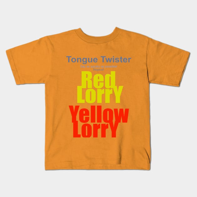 Tongue twister # 2. Kids T-Shirt by Beta Volantis